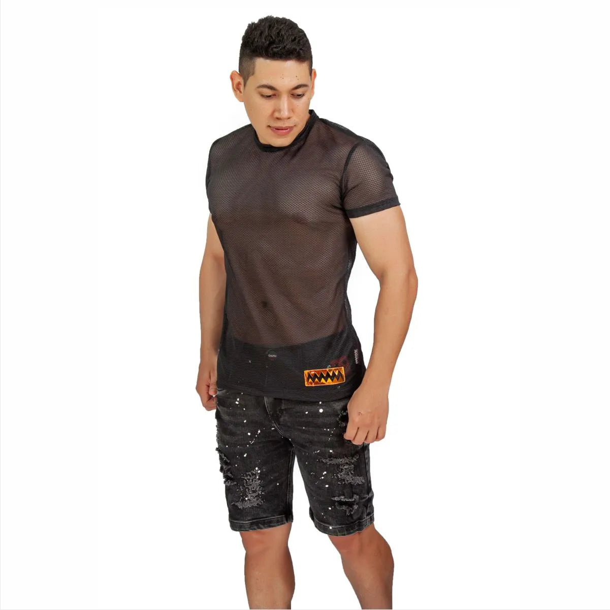 Camiseta Maya Logo Dorado Cuello Redondo